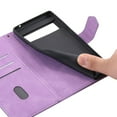 thumbnail image 5 of SaniMore for Google Pixel 7 6.3" Magnetic Wallet Case, PU Leather Case with Card Slot Kickstand & Wrist Strap Shockproof Protective Case for Google Pixel 7 Women Men, Purple, 5 of 11