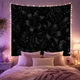 thumbnail image 2 of Overlapping Arrangement Scale with Botanical Motifs Petaled, Mystical Fantasy for Space Lovers, Wall Decor, Mother'S Day Gift, Tapestry Wall Hanging for Dorm and Living Room, 2 of 7