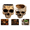 All, variant on Gothic Skull Planter - Resin Devil Skull Flower Pot for Dark Aesthetic Home Office Desk - Succulent Holder - White or Gold (White)