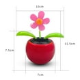 thumbnail image 4 of Leadrop Car Ornament Funny Solar Powered Cartoon Vibrant Ornamental Decoration Gifts Automobile Dashboard Dancing Flower Swinging Toy for Friend, 4 of 11