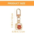 thumbnail image 4 of 3Pcs Lucky Cat Keychain Cartoon Animal Keyring Lucky Charm Key Chain Ornament Student Charm, 4 of 5