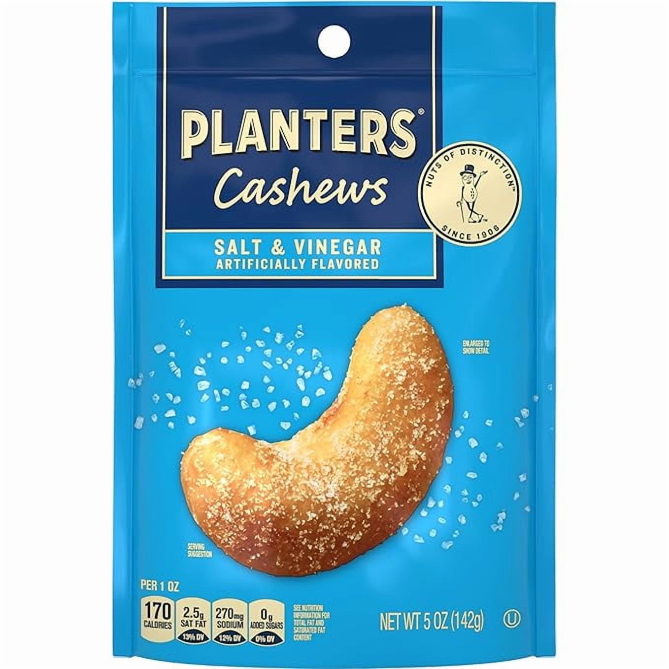 Planters Sea Salt & Vinegar Peanuts, 10 ct Box, 2.25 oz Packs