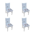 thumbnail image 1 of Chair Slipcover, Dining Chair Slipcover Easy  4Pcs  For Living Room For Hotel For Dining Room Rose Spread, 1 of 8
