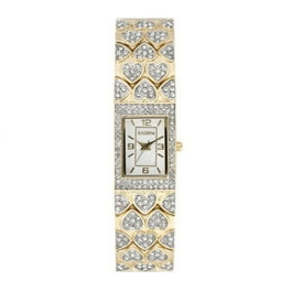 Elgin Adult Female Analog Wristwatch in Two-Tone with Oval