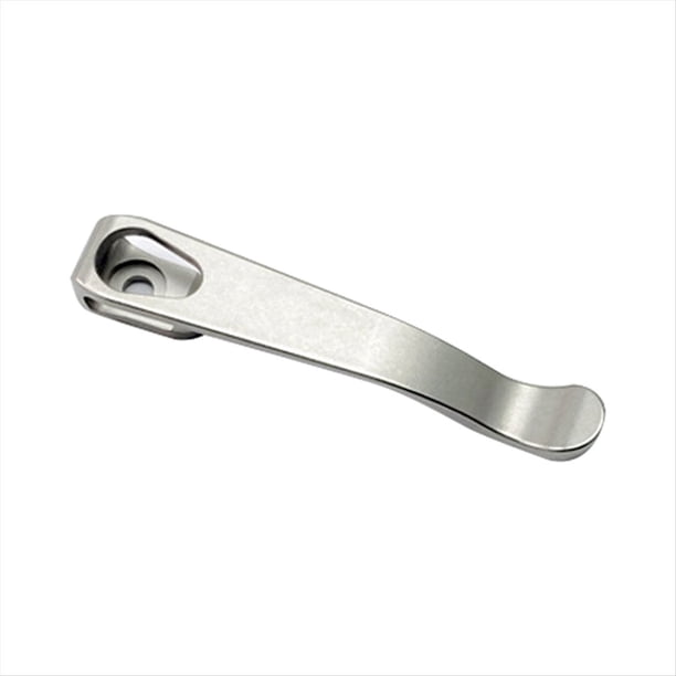 Clip de Bolsillo de Transporte Profundo con Abrazadera Trasera para Cuchillos de Titanio CNC para Reeve Umnumzaan Sebenza Knives Piezas de Bricolaje A