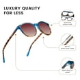 thumbnail image 4 of Gafas de sol DUCO Retro Round UV400 polarizadas para mujer y hombre, 4 of 6