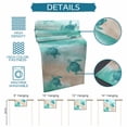 thumbnail image 6 of Teal Coastal Table Runner 48 Inches, Sea Turtle Beach Nautical Seaside Ocean Bed Runner Dresser Scarves Tabletop for Indoor Outdoor Parties/Ceremony/Banquet, 13" x 48", 6 of 9