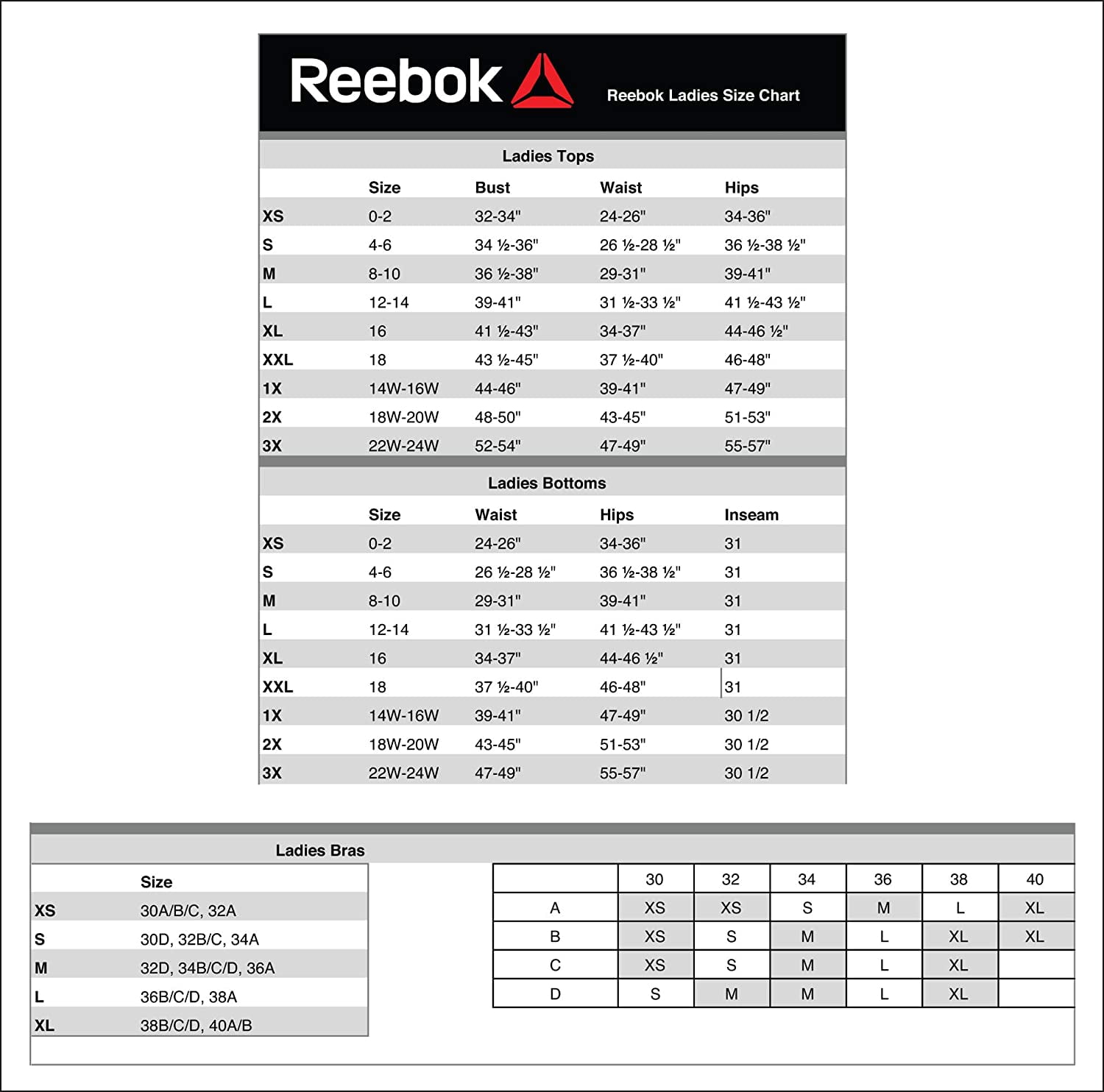 Reebok Womens Racerback Tank Top, Grey, Medium