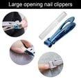thumbnail image 4 of Cortador de uñas de los pies extra grande con apertura de mandíbula ancha y lima de uñas, para hombres y personas mayores, 4 of 5