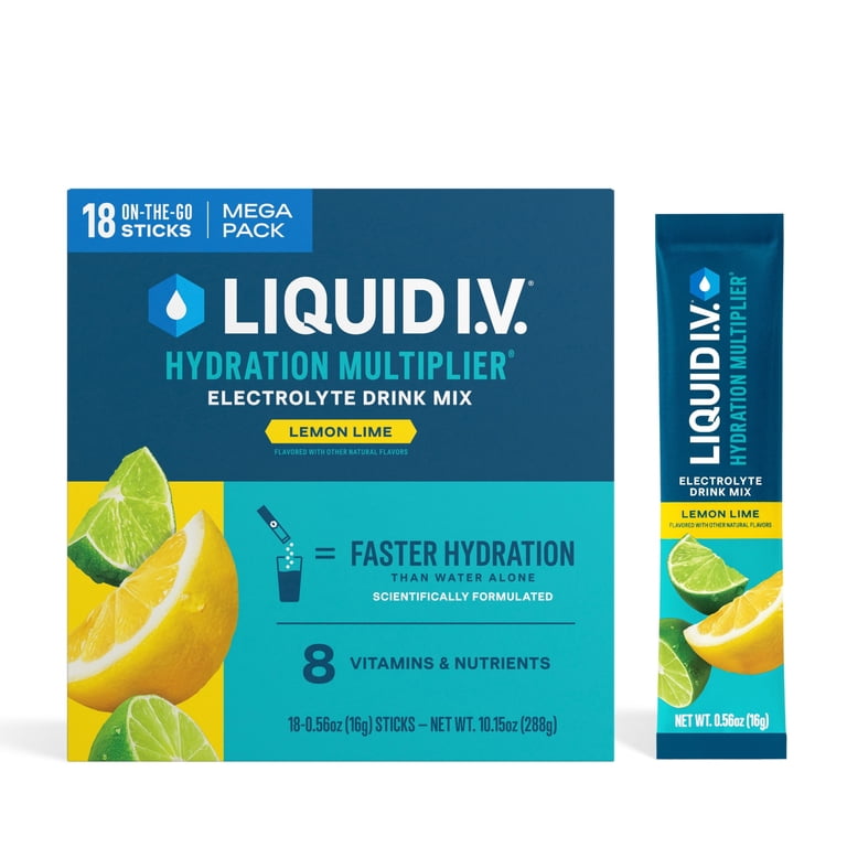 Liquid I.V. Lemon Lime Hydration Multiplier, 18 Packets photo 2
