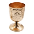thumbnail image 1 of Jarrón de urna para centro de mesa de boda, jarrón de metal, maceta, tono cobre martillado para S, 1 of 9