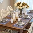 thumbnail image 6 of Placemats Set Of 4 / 6, Mauve Flower Dragonfly Placemats For Dining Table Indoor/Outdoors Heat Resistant Washable Placemats 18" X 12", 6 of 8