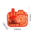 thumbnail image 3 of STPToys Water Sprinkler Toys,Camera Shaped Water Battles Toy for Summer Water Sprinkler Beach Yard Outdoor Party Favors - Orange, 3 of 6