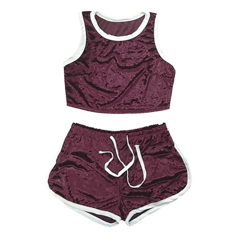 Nike velvet shorts and tank top hot sale