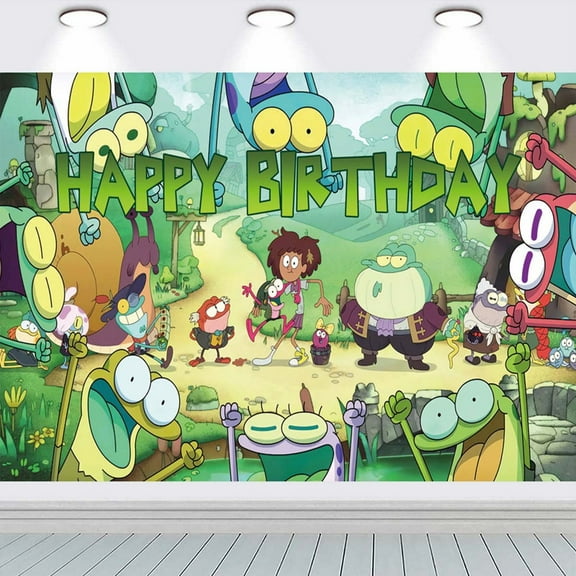 Amphibia Background Backdrop Party Supplies Taspestry Wall Decor Banner Post Decor Decorations