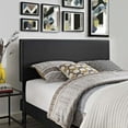 thumbnail image 7 of Modern Contemporary Urban Design Bedroom Full Size Platform Bed Frame, Faux Vinyl Leather, Black, 7 of 7