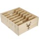 thumbnail image 3 of Greeting Card Organizer Box With Dividers File Shelf Minimalist Design Users Maple Wood Color Multifunctional Storage 1Pack, 3 of 5