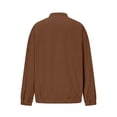 thumbnail image 6 of Yokua Corduroy Jackets for Women Button Down Bomber Jacket Stand Collared Long Sleeve Varsity Y2k Stylish Casual, 6 of 8