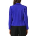 thumbnail image 3 of INSPIRE CHIC Business Blazer for Women's Work Office Open Front Casual Dressy Suit Jackets M Royal Blue, 3 of 6