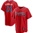thumbnail image 1 of uniforme de béisbol mlb braves acuna jr swanson harris ii warriors jersey bordado, 1 of 5