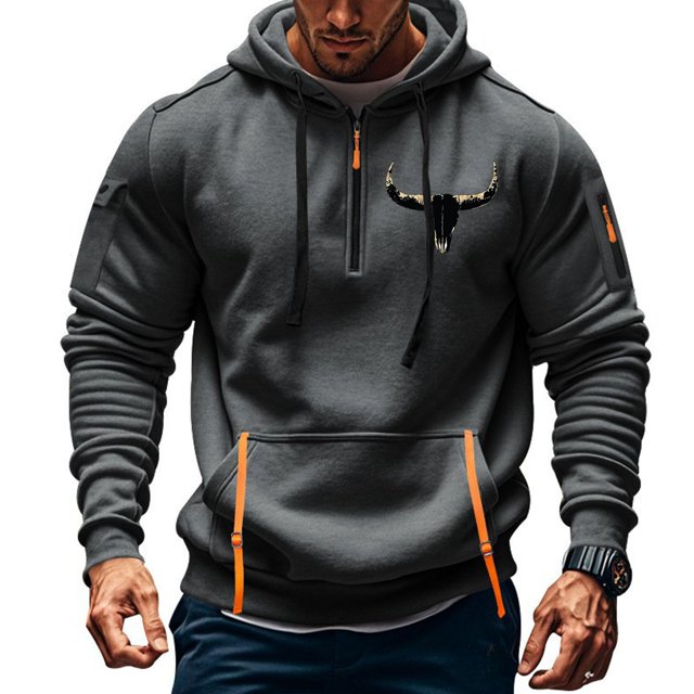 Sudadera con capucha para hombre, sudadera con capucha de manga larga estampada, sudadera con capucha de bolsillo, ropa de trabajo, sudadera con capucha para hombre, blusa de poliéster