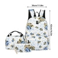 thumbnail image 2 of YIMWNYI 3-Piece Leisure Backpack Set with Large Capacity, Floral Design, Lightweight and Water-Resistant, Comfortable Adjustable Shoulder Straps, Multipurpose Backpack for Travel and Daily Use, 2 of 4