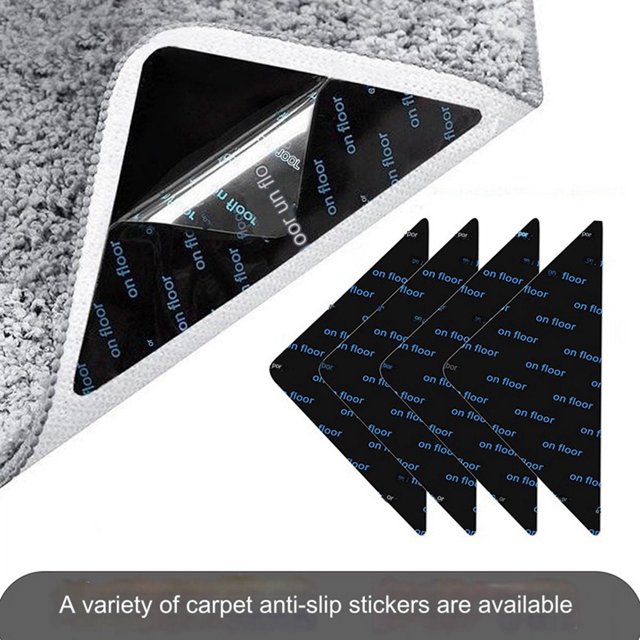 Almohadilla de alfombra de doble cara para pisos de madera, cinta de alfombra lavable para alfombras de área, agarres antideslizantes para alfombras