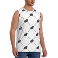thumbnail image 2 of Haiem Men's Black Rabbit Print Tank Tops Summer Sleeveless Cut Off Workout T-Shirts Fitness Vest Athletic Undershirts-3X-Large, 2 of 8