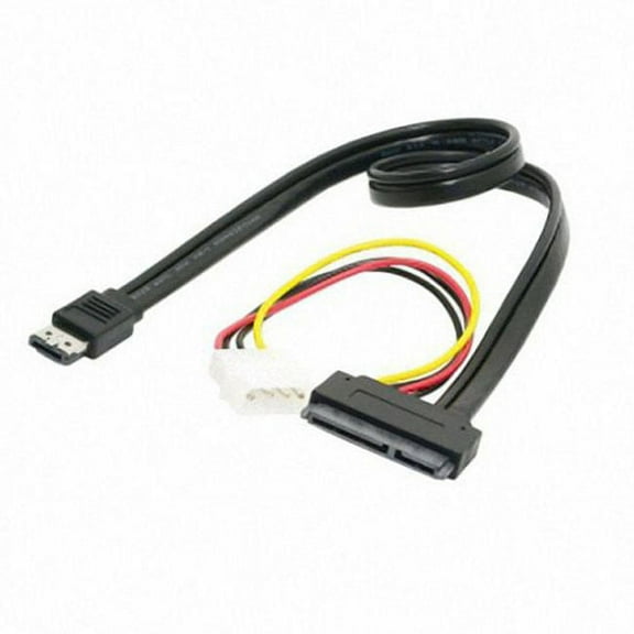 FVH 50cm eSATAp Power ESATA Combo to SATA 22pin IDE 4pin 5V 12V for 3.5" 2.5" Hard Disk Data Cable