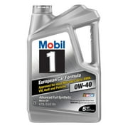 (12 pack) Mobil 1 0W-40 Advanced Full Synthetic Motor Oil, 5 qt.
