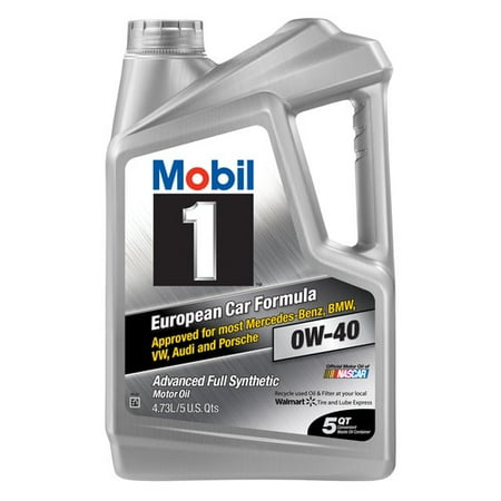 (3 pack) Mobil 1 0W-40 Advanced Full Synthetic Motor Oil, 5