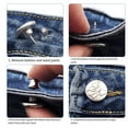 thumbnail image 4 of tredstone 12pcs Practical Metal Button Buckle For Convenient Waistband Fitting Durable Fashionable Easy 42 1Set, 4 of 6