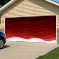 thumbnail image 5 of Red Ombre Stripes Garage Door Cover Banner 7 x 8 FT, Modern Abstract Sea Waves Aesthetic Garage Door Curtains Backdrop with Grommets for Indoor Outdoor Wall Party Porch Yard Decorations Background, 5 of 9