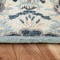 thumbnail image 6 of LR Home Traditional Floral Motif Area Rug, 5 ft. x 7 ft., Blue / Cream, 6 of 7