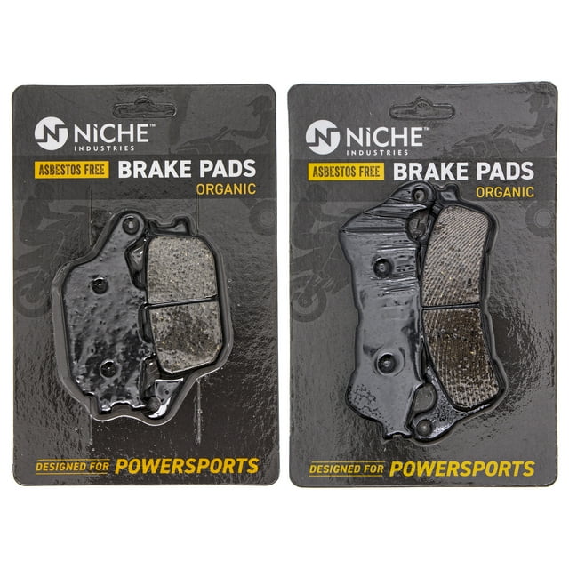 Niche Ensemble Complet de Plaquettes de Frein Organiques pour Moto Honda Fury MK1002477