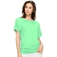 thumbnail image 4 of Made by Johnny Women's Dolman Drape Top with Side Shirring XXL MINT, 4 of 4