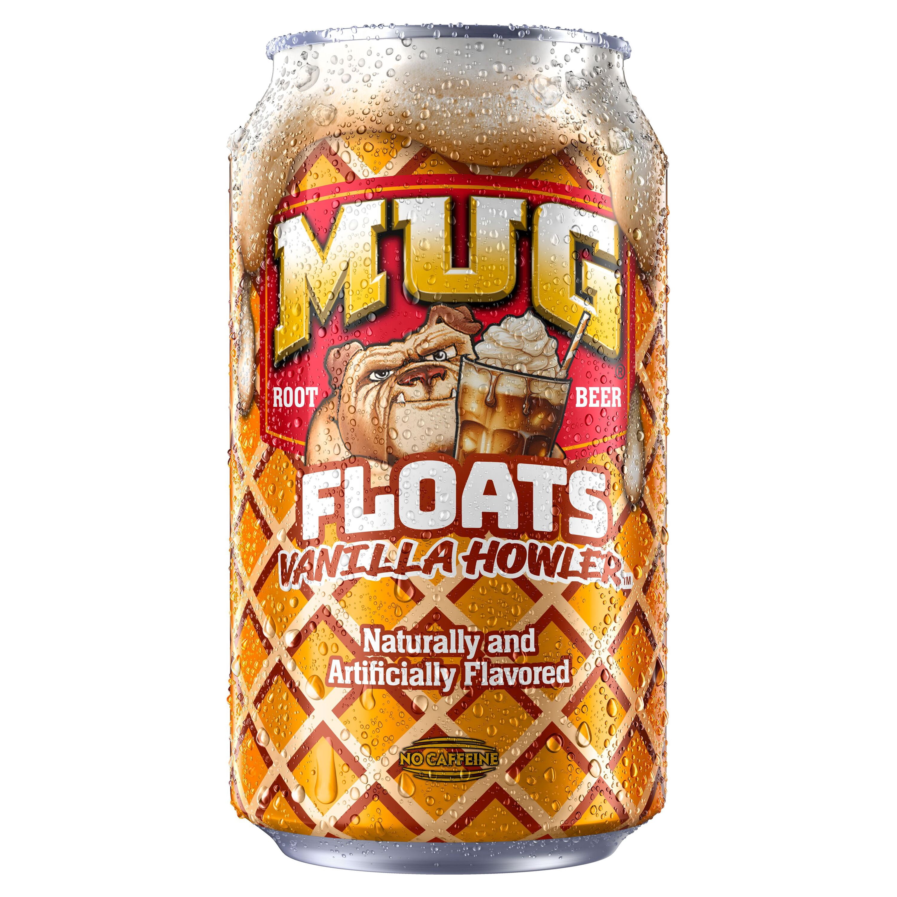 MUG Floats Vanilla Howler Soda Pop, 12 fl oz, 12 Pack Cans