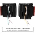 thumbnail image 4 of 12V LED Submersible Trailer Tail Light Kit Stop Tail Turn Signal Lights for Under 80 Inch Boat Trailer Truck RV Snowmobile, 4 of 6