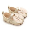 thumbnail image 2 of Beige Gentle Princess Style Toddler Shoes With Bow Accent And Comfortable Fit, Suitable For Babies And Early Walkers With Secure Design, 2 of 9