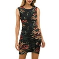 thumbnail image 1 of Nouvelle Robe Décontractée Aguichant Slim pour Femmes Col Rond Froncée Sans Manches Mini Robes, 1 of 1