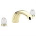 thumbnail image 2 of Moen T999P Chateau Two-Handle Low Arc Roman Tub Faucet Without Valve, Polished Brass, 2 of 2