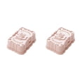 thumbnail image 2 of Bewildely Contenedor de drenaje de jabonera rosa, caja tallada de flores, organizador de bandeja de baño Rosa 2piezas, 2 of 6