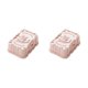 thumbnail image 3 of Matsuzay Jabonera con patrón de rosas, contenedor de almacenamiento de drenaje, caja de plástico, estante para baño, impermeable, suministros Rosa 2piezas, 3 of 6