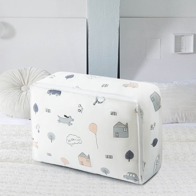 Sac de Rangement Grande Capacité, Seau de Rangement Pliable, Convient pour Ranger Couettes, Couvertures, Vêtements de Finition, Déménagement, Etc.