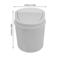 thumbnail image 2 of STRANDCHIC Light Grey Tabletop Waste Receptacle for Office Use Plastic Waste Management 1Pack, 2 of 8