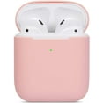 thumbnail image 1 of AirPods Case Compatible, Ultra-Thin Soft Silicone Shockproof Anti-Slip Protective Accessories Cover Shell for Apple AirPods 2 & 1 Charging Case - Pink, 1 of 5