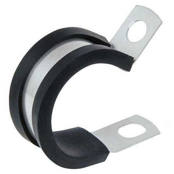 Cable Clamp, Steel, 1/4 in Bundle Dia., Black, 50 PK
