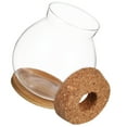 thumbnail image 3 of Glass Fish Aquarium Transparent Modern Design Desktop Mini Aquarium 1 Set 4.3x3.9x3.9in, 3 of 8