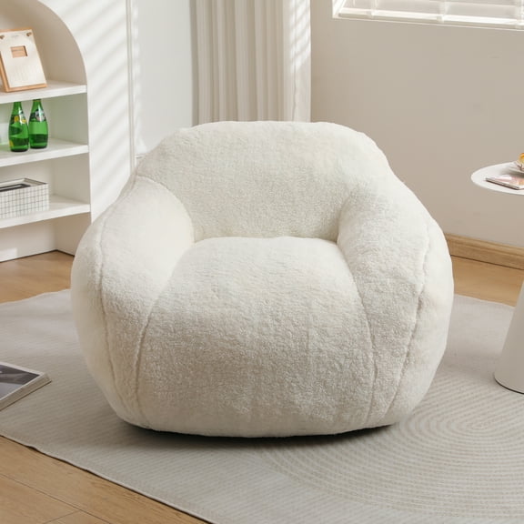 Bean Bag Chair ,Bean Bag Sofa for Adults Comfy Beanbag Giant Bean Bag Chair with Spacious Design Bean Bag Couch with Armrest Large Bean Bag Chair with Memory Foam Filler for Living Room Bedroom