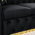 thumbnail image 3 of Gold Accents & Tufted Style - Contemporary Sofa for the Home, 3 of 5